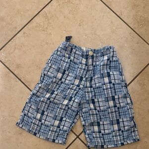 OshKosh B'gosh Blue Checkered Cargo Shorts
